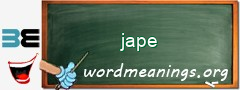 WordMeaning blackboard for jape